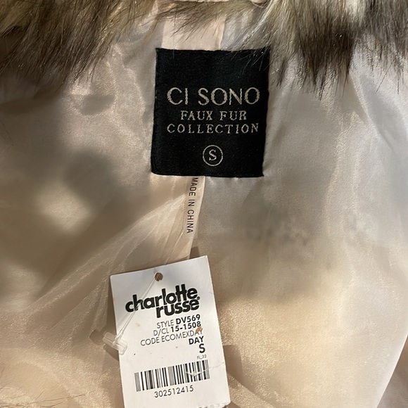 #4 Ci Sono Faux Fur Vest Size Small - Picture 11 of 12